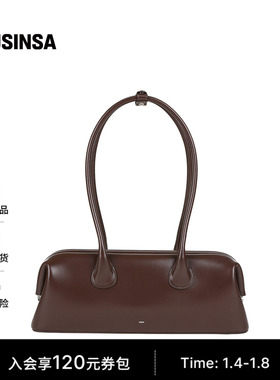 OSOI女士25秋季宽版小众简约设计感时髦吸睛单肩包法棍包MUSINSA