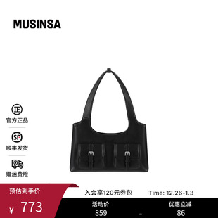 简约实用收纳通勤菲卡包MUSINSA 经典 STAND OIL韩国女士25冬季