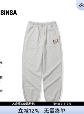 Codegraphy韩国男女春季新款情侣裤子高腰直筒休闲裤MUSINSA