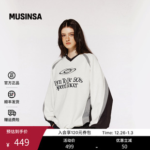 插肩袖 1993 复古廓形长袖 25秋季 赛车手卫衣MUSINSA STUDIO男女款