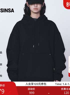TREEMINGBIRD韩国男女同款25秋季宽松连帽长袖卫衣上衣MUSINSA