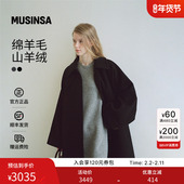 FACADE 含羊绒羊毛 PATTERN韩国25秋冬巴尔马肯大衣MUSINSA