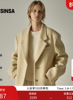 FACADE PATTERN韩国女士25冬季时尚流行羊绒西装外套MUSINSA