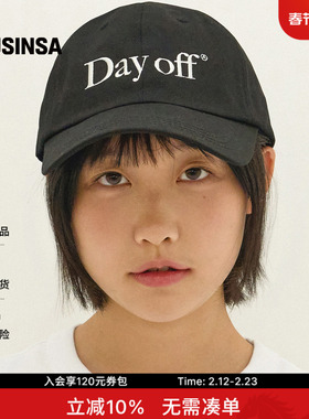 AECA韩国女士25冬季时尚字母流行好看DAYOFF鸭舌帽MUSINSA
