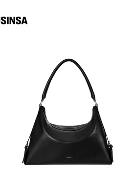 STAND OIL韩国女士25冬季简约流畅弧形手提皮革流浪包MUSINSA