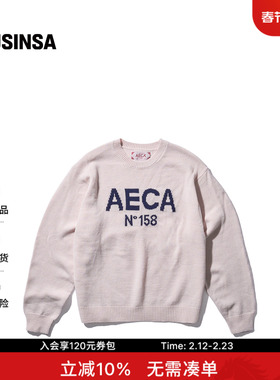 AECA韩国男女春季新款简约时尚大Logo毛衣羊毛针织衫MUSINSA