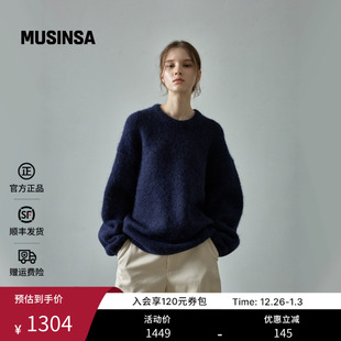 羊驼云朵毛衣MUSINSA 好看休闲时尚 FACADE PATTERN韩国女士25冬季