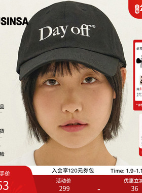AECA韩国女士25冬季时尚字母流行好看DAYOFF鸭舌帽MUSINSA