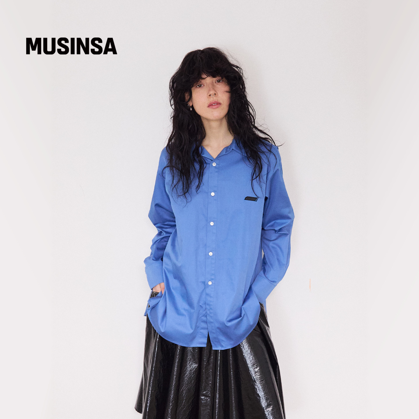 GOODBOY韩国男女25秋季新款情侣百搭上衣宽松长袖衬衫MUSINSA