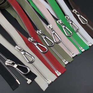 5号金属开尾拉链夹克皮衣拉锁铜齿外套开衫 耐拉皮裙拆分长拉链条