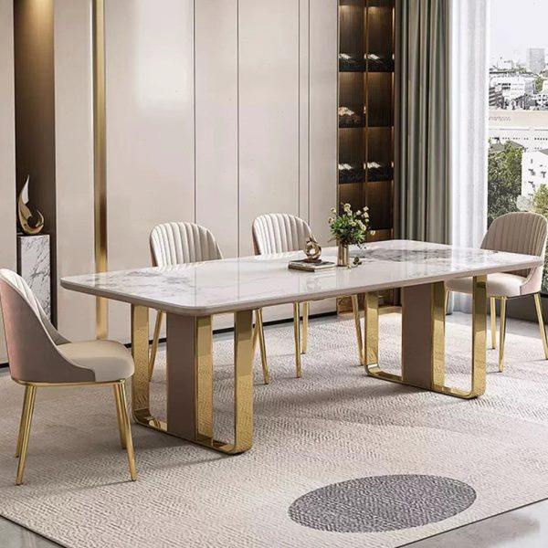 意式轻奢岩板餐桌椅组合现代简约家用小户型长方形西餐桌吃饭桌子,住宅家具,岩板餐桌,淘宝优惠券,粉丝福利购,淘宝优惠卷