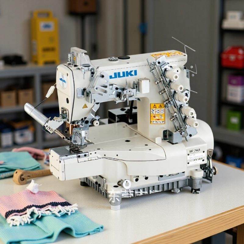 日本JUKI/重机MF-7923U11电脑自动剪线绷缝机三针五线缝纫机
