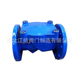 球墨铸铁止回阀橡胶板止回阀橡胶板法兰止回阀全通径橡胶瓣阀