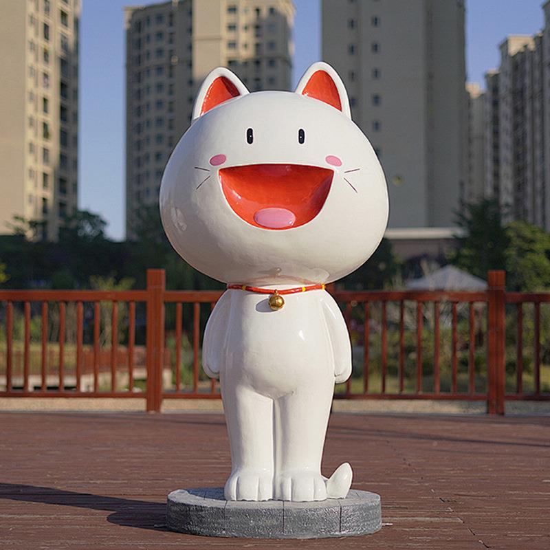 天商场美陈玻璃景钢动物飞小彩绘猪雕塑219购物广场售楼处观橱窗