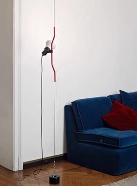 意大利Parent448es中落极简地灯设计i师卧室古床头客厅沙发旁边灯