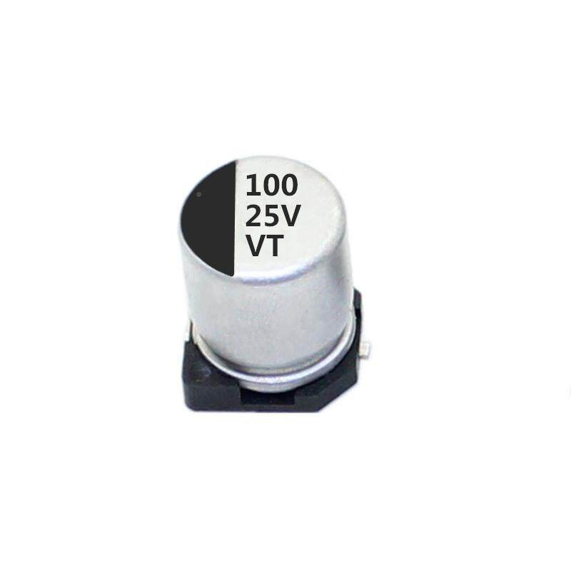 贴片铝电解电容2v电100f解贴片固5态LED驱动电源开关电u容25v100u