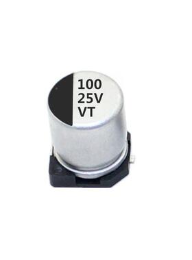 贴片铝电解电容2v电100f解贴片固5态LED驱动电源开关电u容25v100u