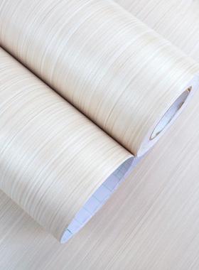 加厚白色直柜竖墙木纹贴纸家364具翻新防水p门vc衣橱柜带胶自粘纸