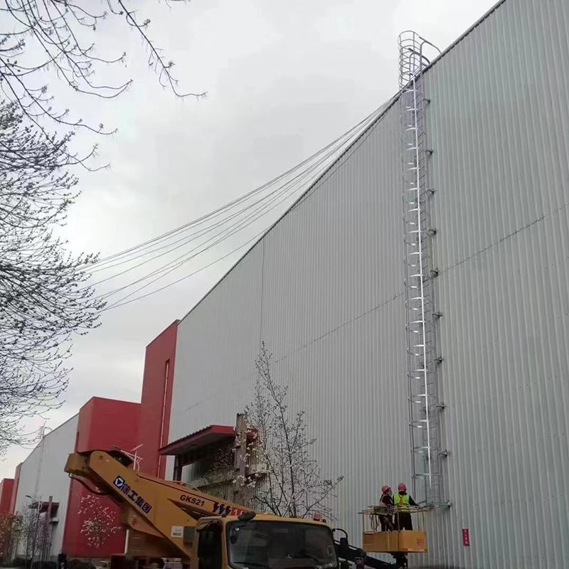 式不锈格钢爬护笼OBM组合梯护笼爬梯规多样护笼爬梯室内外爬梯