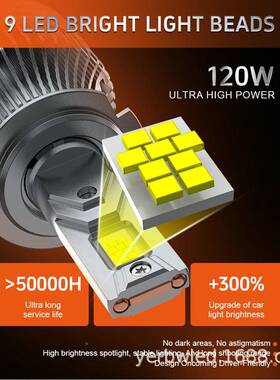 120QBQW车LE大灯带解码车灯专用灯珠高亮灯D珠流明2000LM型0号汽