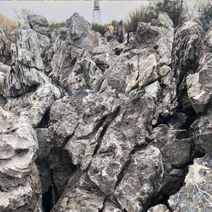 石盆景驳石鱼池假石流水岸石峰石园433林景观造英景石叠石英山石