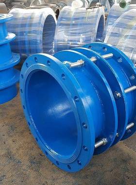 B2232F限伸缩位器铸铁伸缩器伸缩节厂伸家双法兰松套缩接头