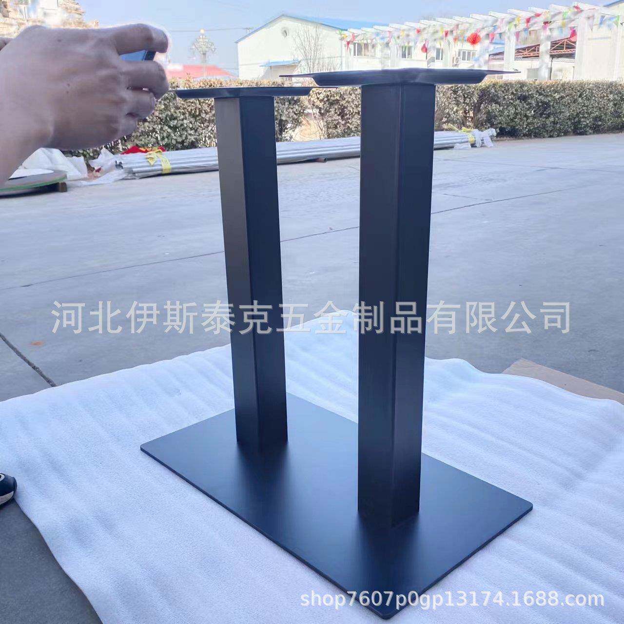 单杠金底属43*43*72桌几腿茶座吧台支橱柜脚家具五金配件工业风铁