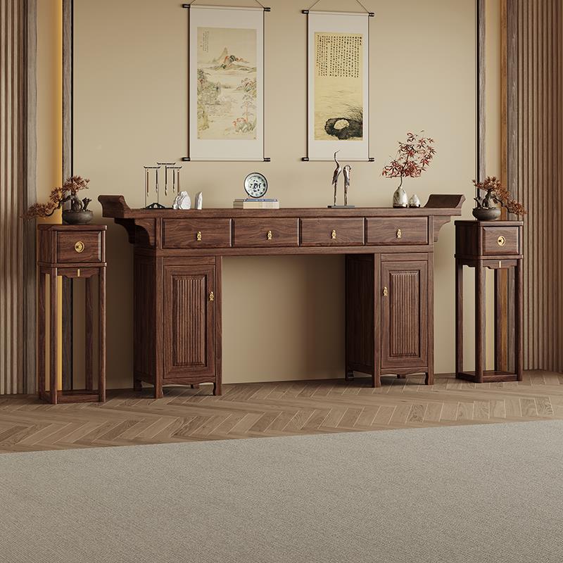 新中YDQ式实木供桌案家用条案中堂六件套香火玄关香客厅柜仙八桌