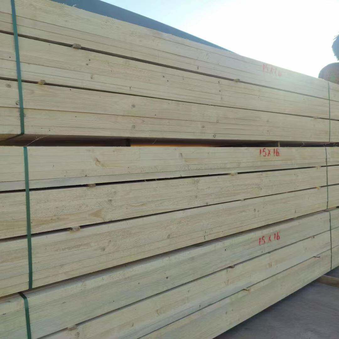 建筑木195方工地木花方白松木实杉木跳板铁樟子松松旗全国工程直图片