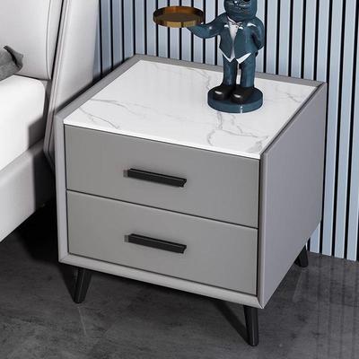 实木轻奢床工头柜c简约家用储卧室迷你岩板50m简约物收纳柜整见详