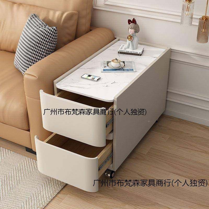 角沙发边全实木现代奢简约岩板00边几轻客厅侧边桌可移柜动几储物,住宅家具,角几/边几,淘宝优惠券,粉丝福利购,淘宝优惠卷