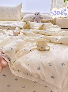 家现货爆ATVK类母婴轻肤木棉厂夏被款床盖款四夏被四件套夏被件套