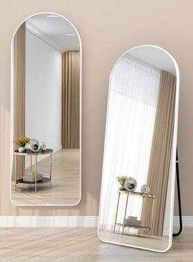 拱形全身卧镜落地家式女生室壁挂穿衣镜可挂墙RIJ用试衣大镜子落