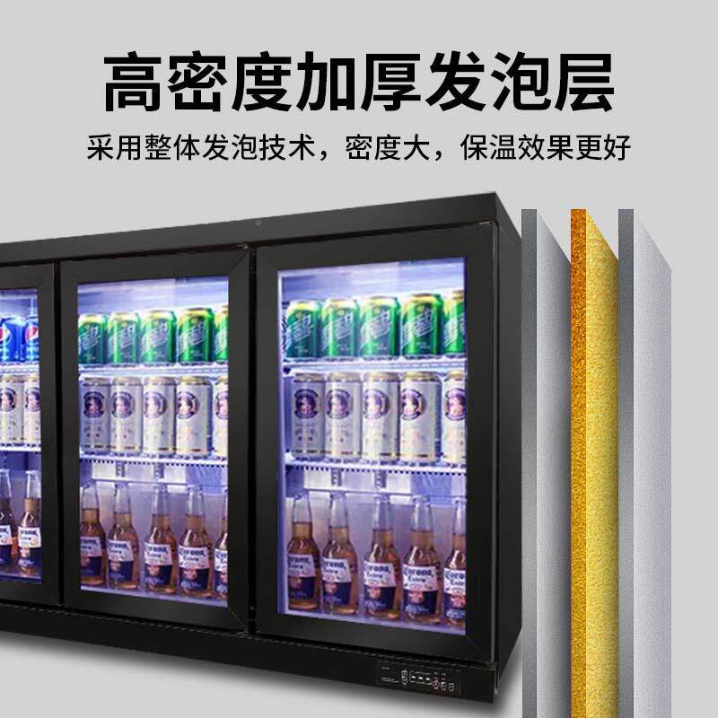 台式啤酒柜冷藏保透鲜明玻展示柜式冰箱商用饮料台柜嵌入式965璃