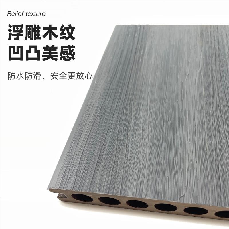 木塑外双色共挤地板塑木地板木塑二代新JZV防户材料别墅庭院生态