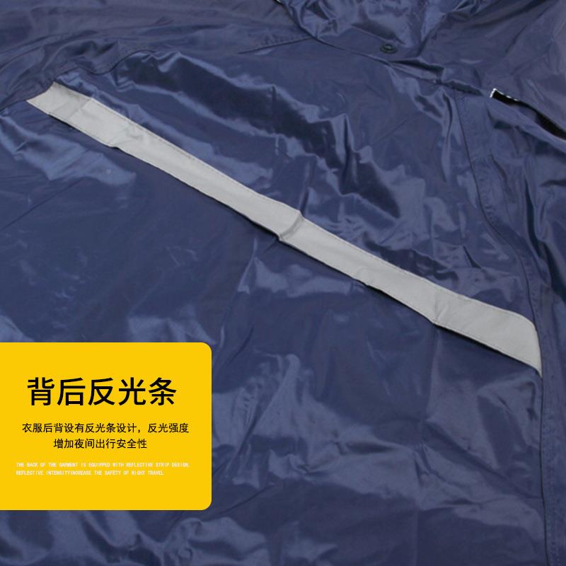 亿美80新款双套装雨衣涤纶加行厚855户层外出徒反光防水透气8雨衣