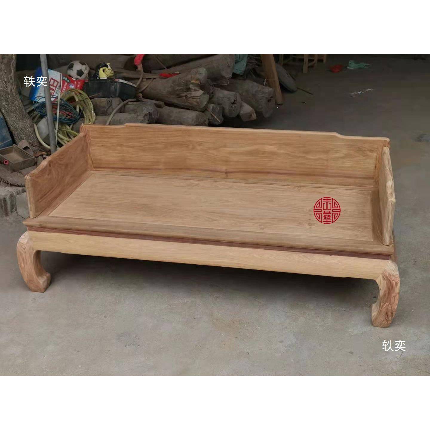 罗汉床素三明围板独身板式花梨罗木汉塌三围板罗光身白胚白茬半成