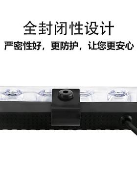 LED中网爆闪一拖六4LED夹子灯YKX红兰开道灯十中网超亮警示灯