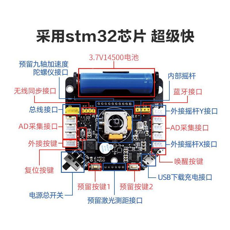 人UIF形机器双人足格六人足同步开源示教器机斗器比赛学习套件