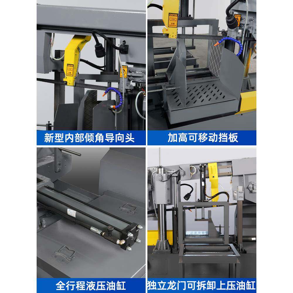 斜角锯自动金属827带锯床大型卧型式圆机锯锯切冷切割带锯机材快