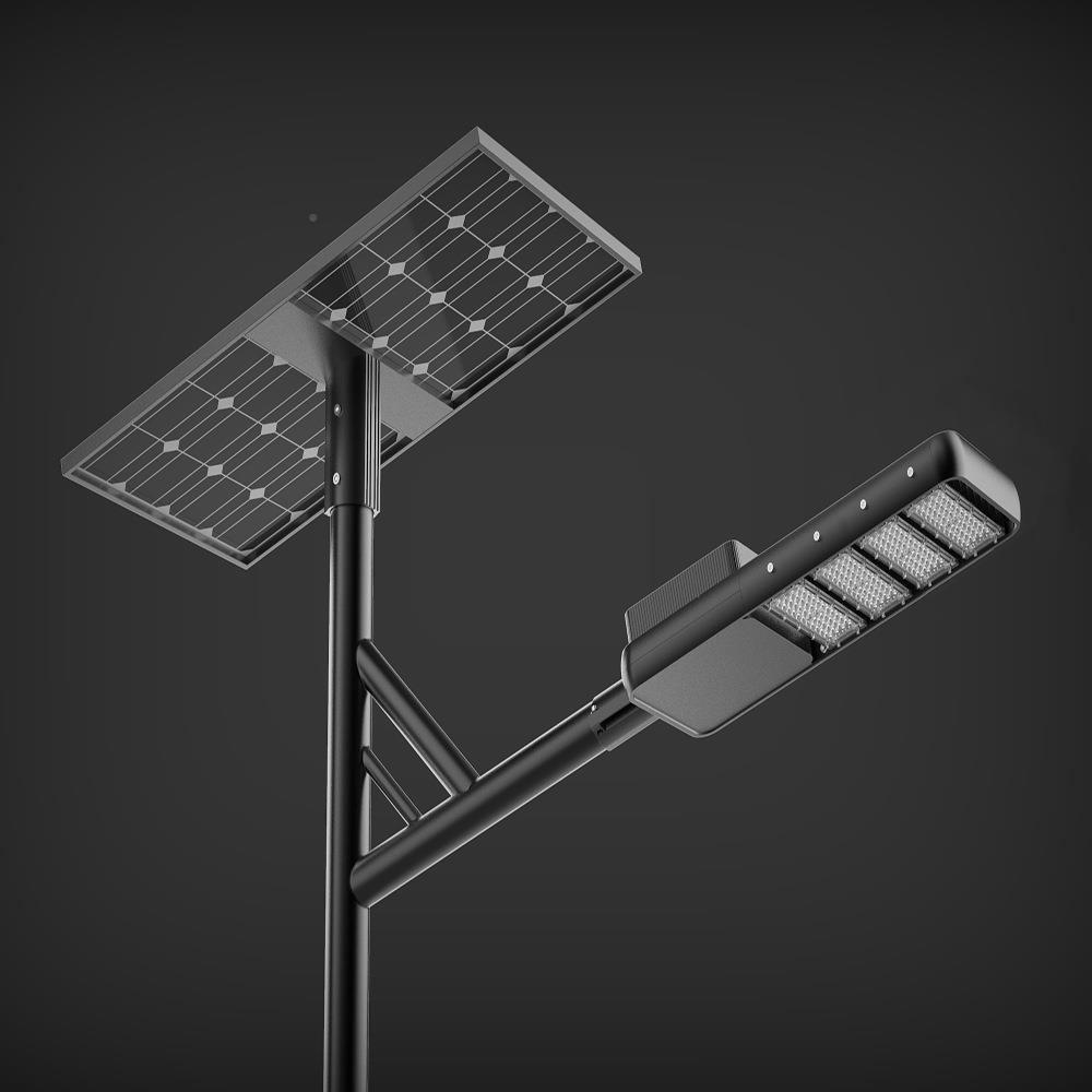 4分体太阳能室外路照明3AI2道0W-120WL装-12米灯杆可旋转ED模组路