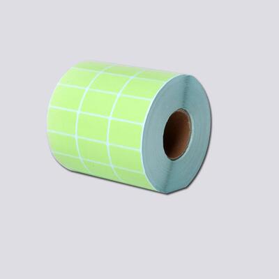 彩色铜版纸不干胶10ETR0*60*签500印单排红黄蓝绿实色条码打标纸