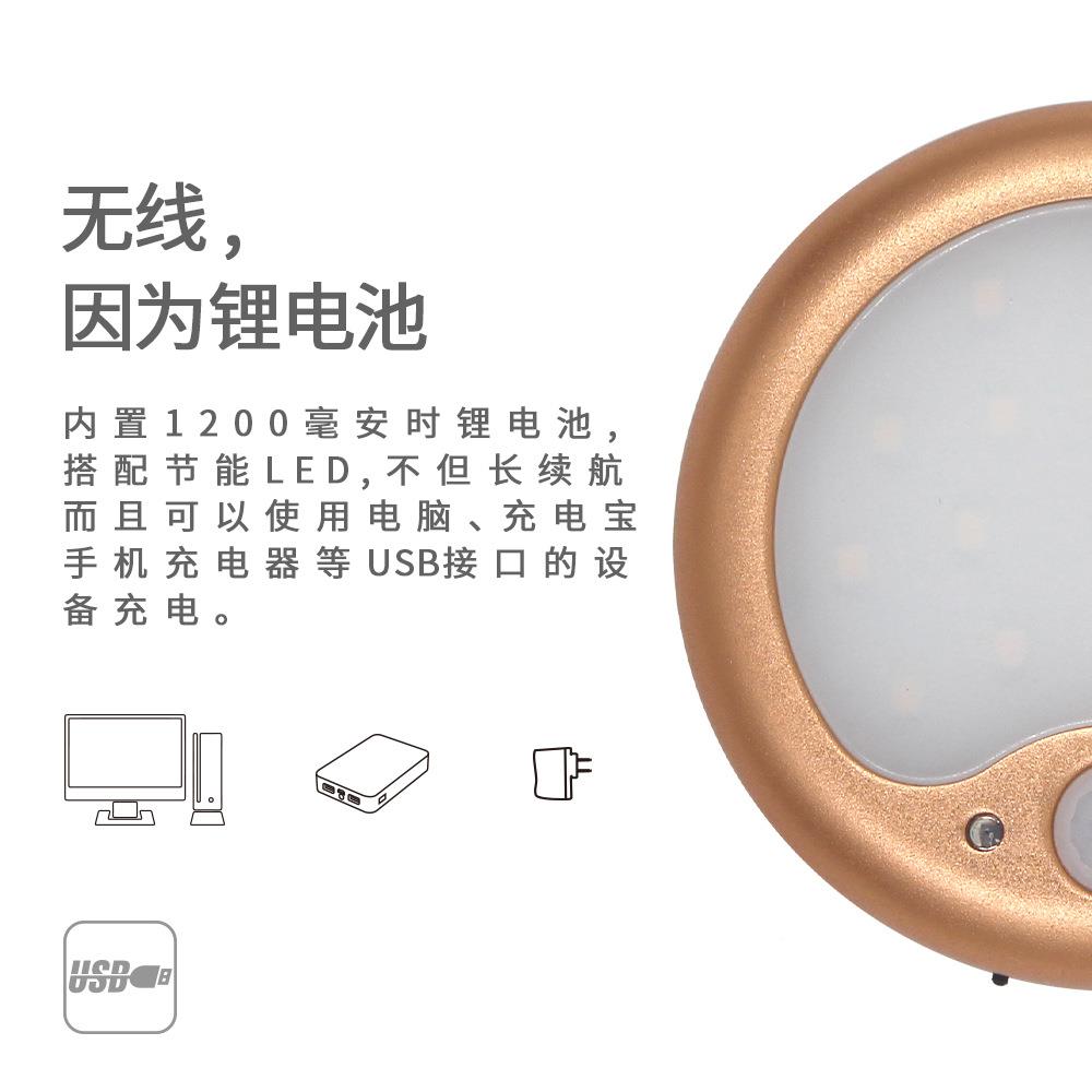 E磁DLWDV无线充电灯铁充电线吸附式柜橱灯圆形灯饰