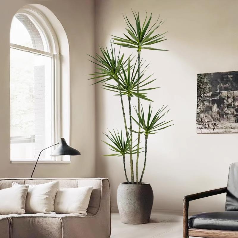 绿植假植轻客厅装室饰树内物大701型盆栽龙血树落奢地摆件花