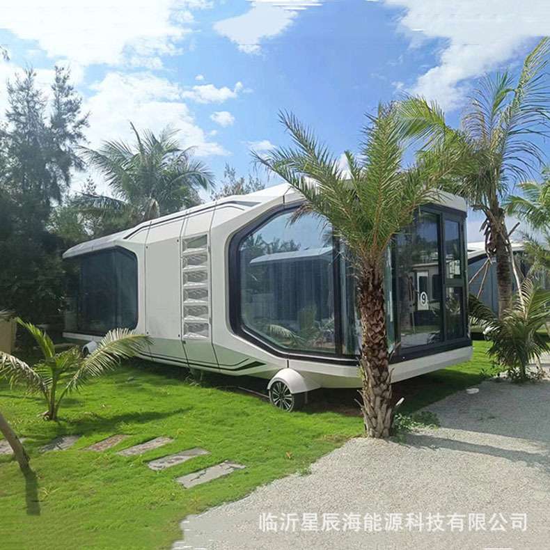环保光伏智能太空舱海边山顶沙漠防风抗震太空舱民宿精装房屋厂家