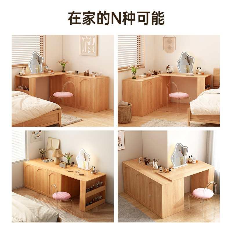 梳妆卧室F87TTM8H简约台现代书桌脑桌床尾斗柜妆床台一体电头柜化