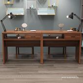 复古风奢美甲372轻专桌双人实用夹灯美甲台美甲店用桌简约双层单