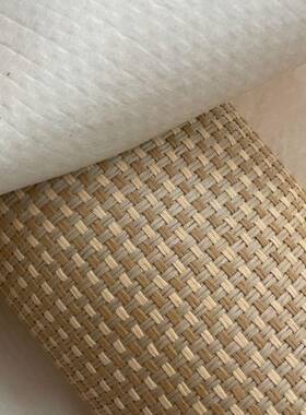 草编织材料纸编饰家具面板ODZ装纸饰配件仿藤天然壁墙寂纸诧面风