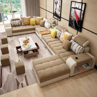 2025新款年科技布沙发DCU客厅简约现代小户轻奢棉麻布艺沙型大发