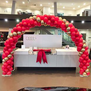 网红国典球拱门FZF支架店铺开业礼婚场庆景布置商场十一活动气装